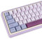 TIMSEKER Violette PBT Tastenkappen 144 Keys, Cherry Profile, MX Switches, Dye Sublimation für leuchtende Farben, für Cherry MX Switches, ANSI Mechanical Keyboard