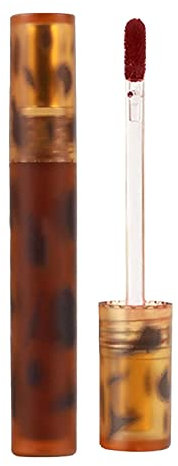 Lippenpiercing Ring Langanhaltender, feuchtigkeitsspendender, samtiger Lipgloss, bernsteinfarbener, flüssiger, roter Lippenstift, 3 ml (F, One Size)