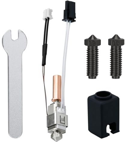 HIKUDIY Upgrade Keramik Hotend für Kobra 2 Serie, 24V 60W Extruder Druckkopf Kit für Anycbic Kobra 2/Kobra 2 Plus/Kobra 2 Max/Kobra 2 Pro/Kobra 2 Neo Hochgeschwindigkeits-3D-Drucker