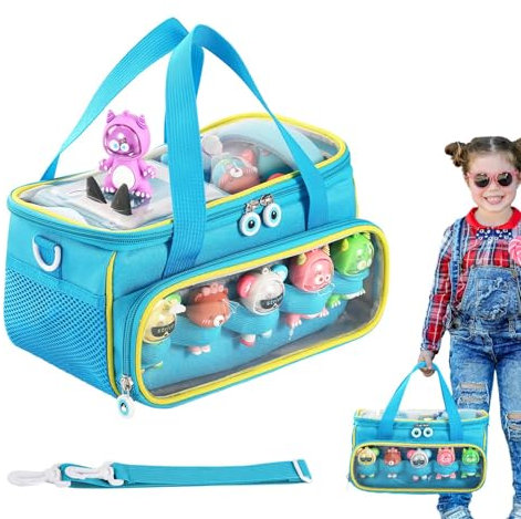 10x6x5.9in Carrying Case For Toniebox, Storage Carrier Bag For Tonie Characters With Shoulder Strap And Handle For Audio Accessories, Toniebox Audio Player Carrying Box For Ton-ies Audio Player (Blue?