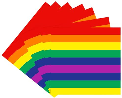 MORAINJAY 20 Stück Regenbogen Party Servietten Tischdekorationen,33x33cm Lunch Papierservietten für Pride Party,Farbige Cocktail Servietten für LGBT,Regenbogen Party,Hochzeit Geburtstag und Jubiläen
