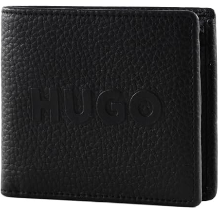 Hugo New Ethon Hi BL_4ccc, Portefeuille 4 Fentes pour Cartes Hommes, Noir, Taille Unique