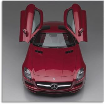 NSNAL SLS AMG Deutsches Auto Wandbilder Moderne Poster für Schlafzimmer 60x60cm