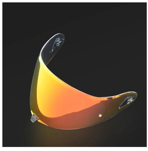 Motociclo Lente for visiera del casco, visiera for caschi da moto adatta for OGK Kabuto-5 modello parabrezza antiappannamento Capacete casco lente casco moto visiere for caschi integrali (blu)(Gold Re