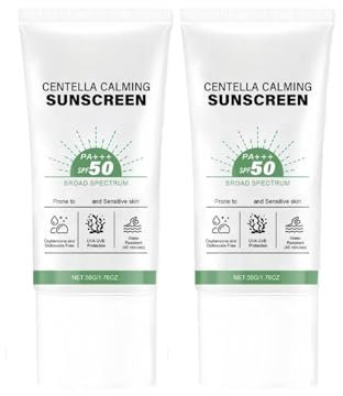 Centella Sonnencreme SPF50+ PA++++, Water-Fit Sun Serum, Sun Protection Essence, Water Resistant & Non-greasy Facial Relief Sunscreen (2)