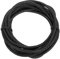 sourcing map 3.3 Yards Bolo Tie Cord 6mm Diameter Round Braided Leather Strip 3 Meters Long for Bracelet Necklace Beading, Black