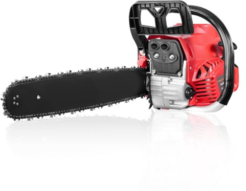 20 Petrol Chainsaw 52cc 2-Stroke Engine Easy Start Chain Saw with Chain Brake and Max 4.2KW