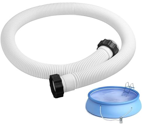 Tuyau De Remplacement Pour Piscine, 38mm Tuyau De Rechange Pour Piscine Hors Sol Tuyaus De Remplacement 1,5m De Long, Tuyaus De Pompe Filtre À Sable Piscines