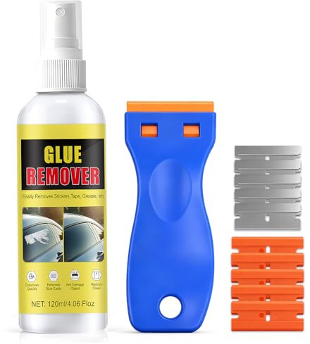 NoxGule Rimuovi Colla, Rimuovi Adesivi, Spray Rimuovi Etichette, Detergente Potente, Rimuove Rapidamente Etichette, Adesivi e Residui di Colla, Adatto Sia per Uso Domestico, Auto, 120ml