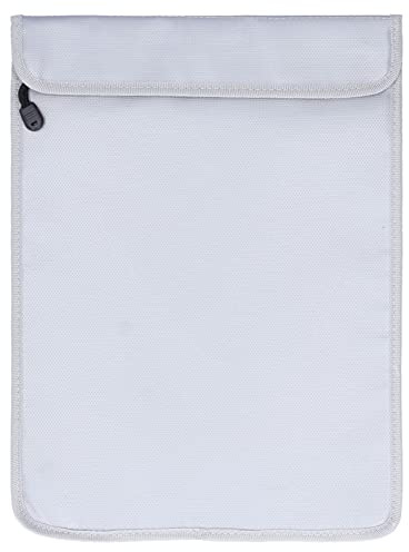 38 x 28 cm große, feuerfeste, sichere Aufbewahrungstasche für Geld und Dokumente mit doppeltem Reißverschluss