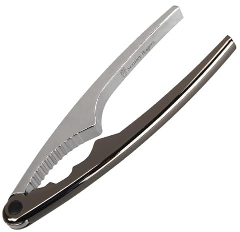 Stanley Rogers Nussknacker aus verchromtem Zink – Stylischer Nußknacker knackt Fast alle Nüsse mühelos – Geeignet für Walnüsse, Haselnüsse & Co.