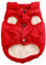 Mit Fleece gefütterte Hundejacke mit 2 Schichten von JoyDaog, sehr warm für den Winter und kaltes Wetter, extraweiche, winddichte Hundeweste(L, rot)