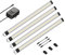 parlat LED Unterbau-Leuchte SIRIS, Eckmontage, flach, je 50cm, je 531lm, warm-weiß, 4er Set