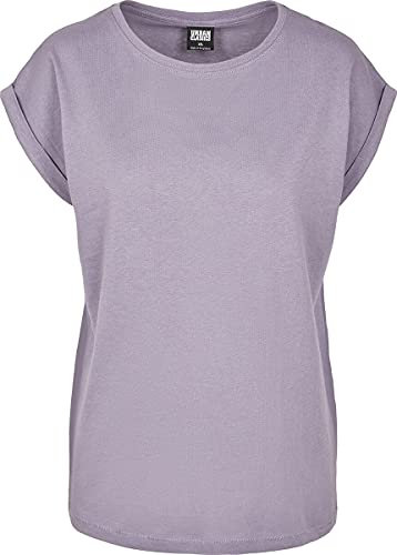Urban Classics Damen T-Shirt Ladies Extended Shoulder Tee, T-Shirt mit überschnittenen Schultern, aus Baumwolle, erhältlich in vielen Farben, Größen XS-5XL