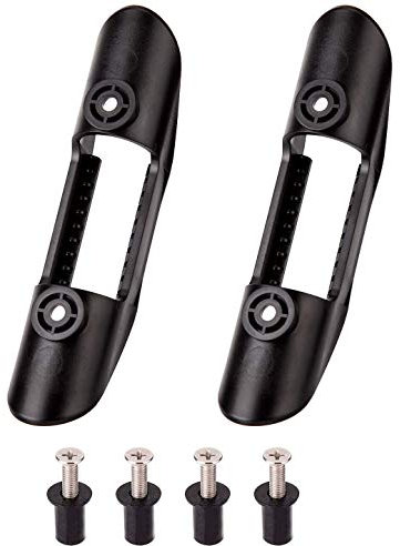 POFET 2 clips de montaje para palas de kayak, soporte universal de plástico para palas de kayak, accesorios de paleta de kayak y clips de red de pesca (4 tornillos incluidos)