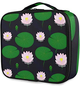 Fantazio Trousse de maquillage pour étang de soirée avec lys