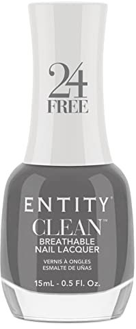 Entity Clean - Pintauñas de Color Breathable | Esmalte de Uñas Secado Rapido y Efecto Gel | Pinta Uñas Larga Duración y Fortalecedor | Esmalte Sin Tóxicos, Natural y Vegano (Steel The One)