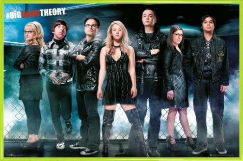 1art1 Big Bang Theory Poster Plakat | Bild und Kunststoff-Rahmen - UFO (91 x 61cm)