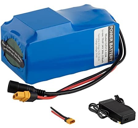 Batteria agli ioni di litio 24V 6Ah 12Ah 9Ah con caricatore da 29.4V 200W-700W 250W 300W 350W 400W 500W Può essere utilizzato per scooter auto giocattolo ecc
