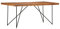 Tidyard Esszimmertisch Baumkantentisch Esstisch 180 x 90 x 76 cm Massivholz Akazie