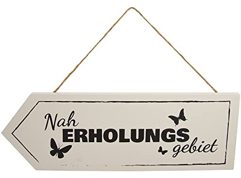 Riffelmacher Holz Dekoschild Naherholungsgebiet 08527 | Gartendekoration