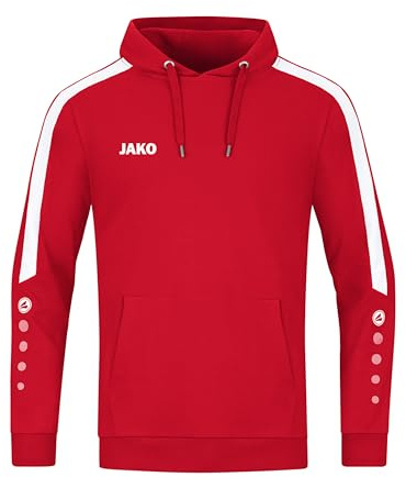 JAKO Herren Kapuzensweatshirt Power, Rot, 3XL