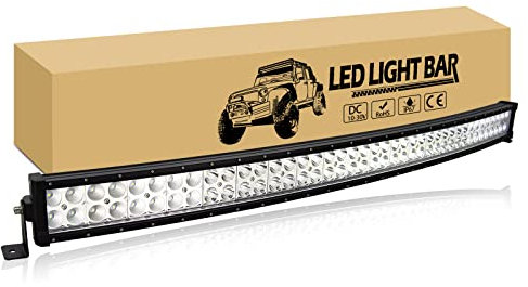 RIGIDON 105cm 240W Led lichtleiste kfz, Gebogen Led Arbeitsscheinwerfer Bar Lichtbalken Offroad beleuchtung für 4x4 Auto Traktor LKW PKW Truck SUV ATV UTV Fahrzeuge, Nebelscheinwerfer