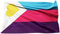 Drapeau en polyamour (NEW) - Tricolor | LGBTQIA/Gay/Lesbian/Polyamour/Drapeau / 90 x 150 cm