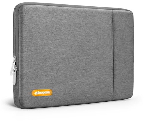 Custodia per Laptop 14 Pollici, Sleeve Compatibile con HP, Lenovo, Dell, ASUS, Acer, HP Stream, Dell Latitude, Lenovo IdeaPad – Borsa Verticale in Poliestere con Tasca – Grigio