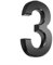 3 Inch Mailbox Numbers Adhesive 3D Number Sticker for Outdoor Indoor Apartment Office Hotel Home Door Plate Address Mail Box Number (Black-3)