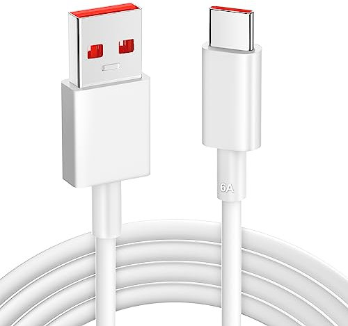 USB C Cable 3 m for Redmi Note 14 13 12 11 10 Pro 14C 6A 120W Charge Turbo Cable USB Type C Fast Charging Cord Data Sync Transfer for Xiaomi 15/14T/13T/12T/11T Pro Pad 7 POCO X7 F7 M7 X6 F6 Mi Pad 7 6