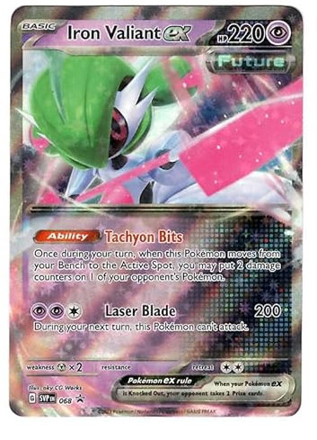 Pokemon - Iron Valiant SVP 068 - Paradox Rift - Black Star Promo Foil - Single Card