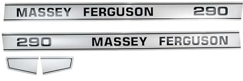 Aufkleber-Set für Landmaschinen Massey Ferguson 290 Größe 1294 x 95 mm / 176 x 99 mm