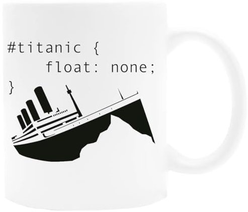 Udaytee Titanic Programming Float Weiße Keramiktasse Für Getränke Und Getränke