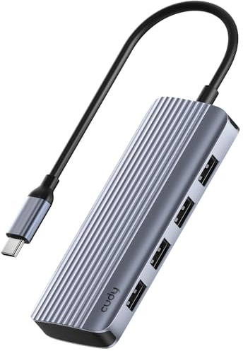 Cudy UH500 USB C Hub für Laptop/PC, Gigabit USB 3.2 Multiport Adapter, 4K HDMI 30Hz, Kompatibel mit Mac/Windows/Linux Systemen, Aufladen unterstützt