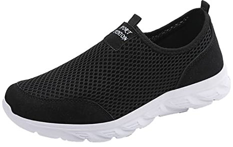 Zapatos Deportivos Hombre Negro Ligeros de Verano - Zapatillas de Deporte de Malla Única - Calzado Informal Sin Cordones para Correr - Barefoot Hombre Blue