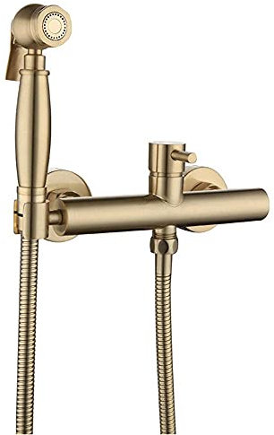 SaryEdge Hand-Bidet-Sprüher für die Toilette, Gold, heiß und kalt, Multifunktions-Toilettensprüher mit Druckgriff, Badezimmer-Toilettenschüssel-Reinigungs-Duschset – 8 cm (15 cm)