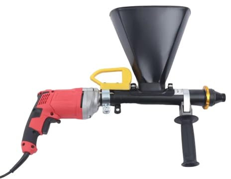 Rusopobe 910W Mortar Pointing Gun, Mortar Sprayer Applicator Cement Caulking Gun Cement Caulking Pump with 2 Nozzles