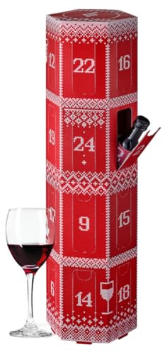 Adventskalender – 24 Weine zur Blindverkostung – Verkostung von Rotwein/Weißwein/Rosé – Geschenkidee für Männer/Frauen – Vivino - 24 x 20 ml