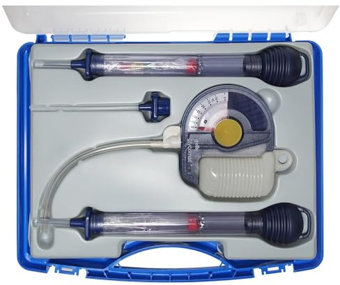 Prüfset Frostschutzprüfer Aräometer Akkusäureprüfer für Solarthermie, KFZ und Batterien