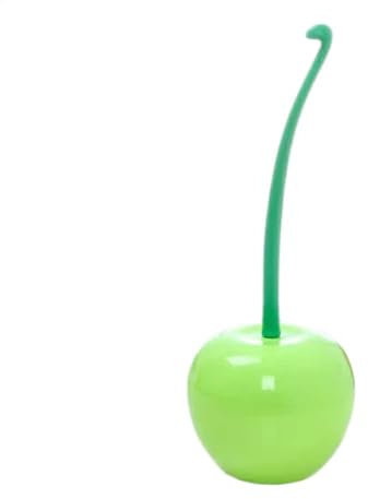 Wc Bürstengarnitur Kirsche, Wc Bürste Kirsche Rot, Toilettenbürste Cherry, Toilettenbürste Langer Griff Gebogene Bürste Mit Halter, Badezimmer-Toilettenschrubber-Set, Für Dusche, Ecken, Küche