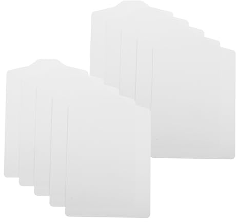 MUCKLILY Inserts d'emballage en Carton Blanc 400 G 23 X 33 CM pour Chemises et T-Shirts Supports de Pliage Réutilisables et Recyclables Lot de 50 Pièces Adaptés aux Pulls et Chaussettes