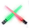 ChopSabers Sable de luz de LED se encienden los palillos, Rojo / Verde, Par De 2 2 Par Verde rojo