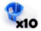Lot de 10 boites d'encastrement avec poche micromodule - BLM