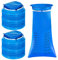 ZCOINS 25 Pieces Sick Bags Car Sickness Bag Disposable Vomit Bags Nausea Bags for Travel Motion Sickness Barf Bags with Mouthpiece, Blue 1000ml