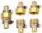 cozyou Messing 5/20,3 cm Gartenschlauch Reparatur Flicken männlich Weiblich Stecker mit Edelstahl Klemme 3 Sets