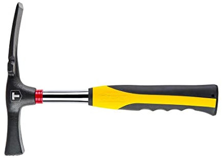 5902062031617 Masonry hammer 600g, type B, hardened tubular hdl, black/yellow grip