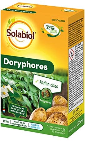 SOLABIOL Anti Doryphores - 125ml - Concentré - Surface Traitée 833m² - Action Choc - Utilisable en Agriculture Biologique - SODORY125