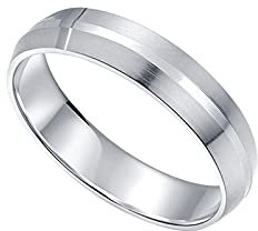 KnBoB Platin 950 Damen Ringe Matt Eheringe Trauringe Gr. 58 (18.5)