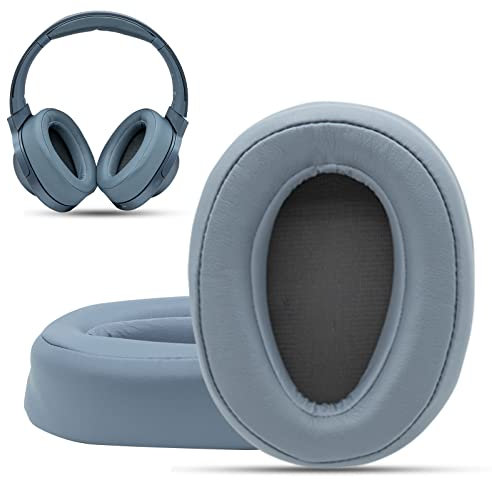 Krone Kalpasmos Ear Pads for Sony WH-H900N, Compatible with Sony MDR-100ABN Headphones Over Ear Cushion, Soft Memory Foam Protein Leather Replacement Sony Headset Repair Part (Moonlight Blue)